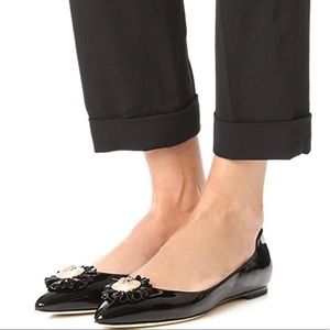 Tory Burch Patent Leather Melody Flats Size 9